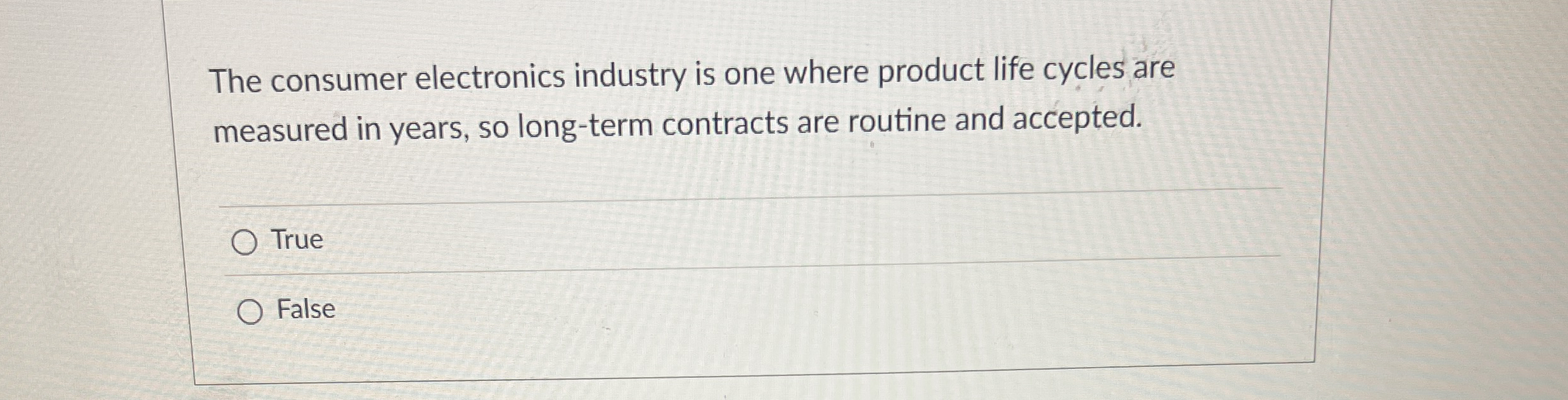 The consumer electronics industry is one where