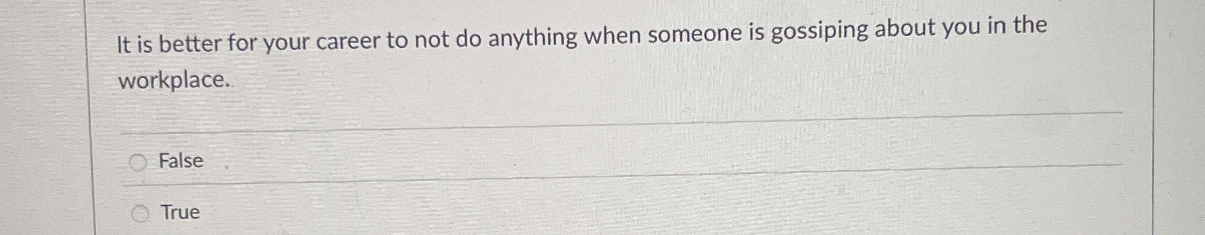 It is better for your career to not do anything