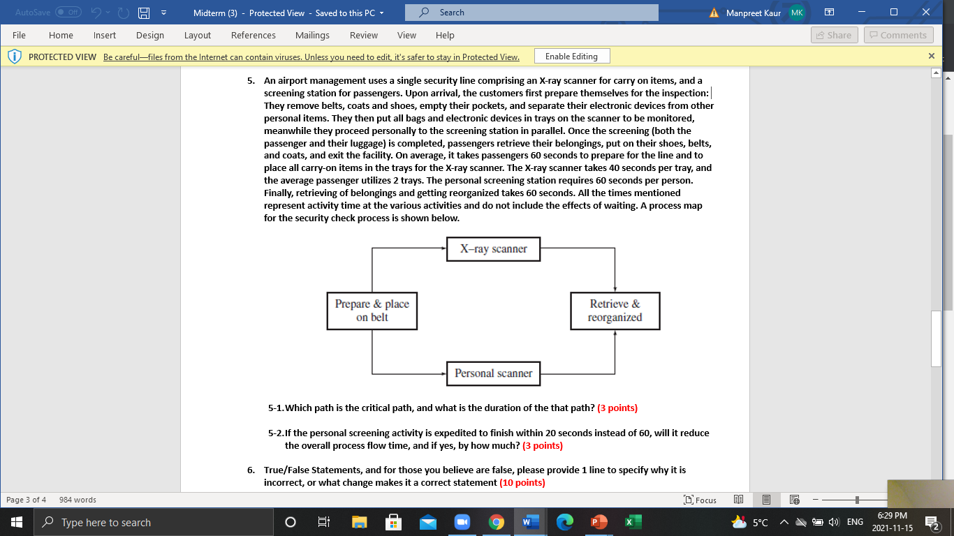 AutoSave Off v 0 H Midterm (3) - Protected View -