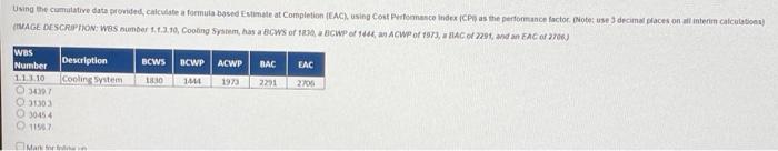 Using the commutative data provided, calculate a