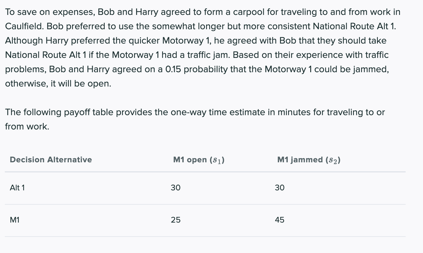 Additionally, Bob and Harry can get road