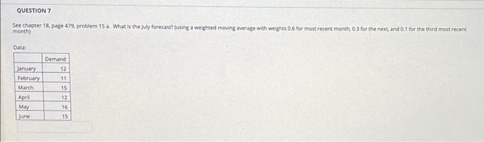 please answer 6,7,8 QUESTION 6 See chapter 18,