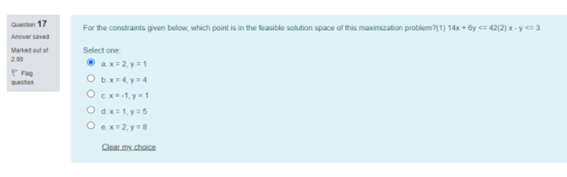 Question 17 Answer saved Market 200 For the