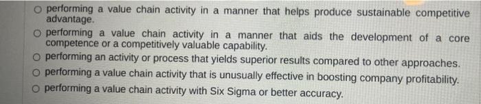 A "best practice" is a method of o performing a