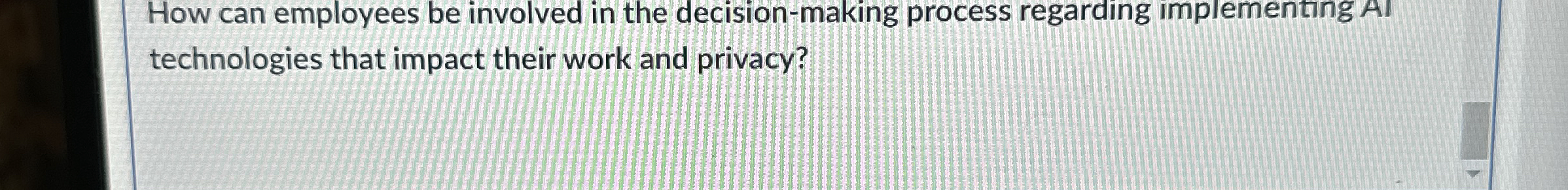 How can employees be involved in the decision -
