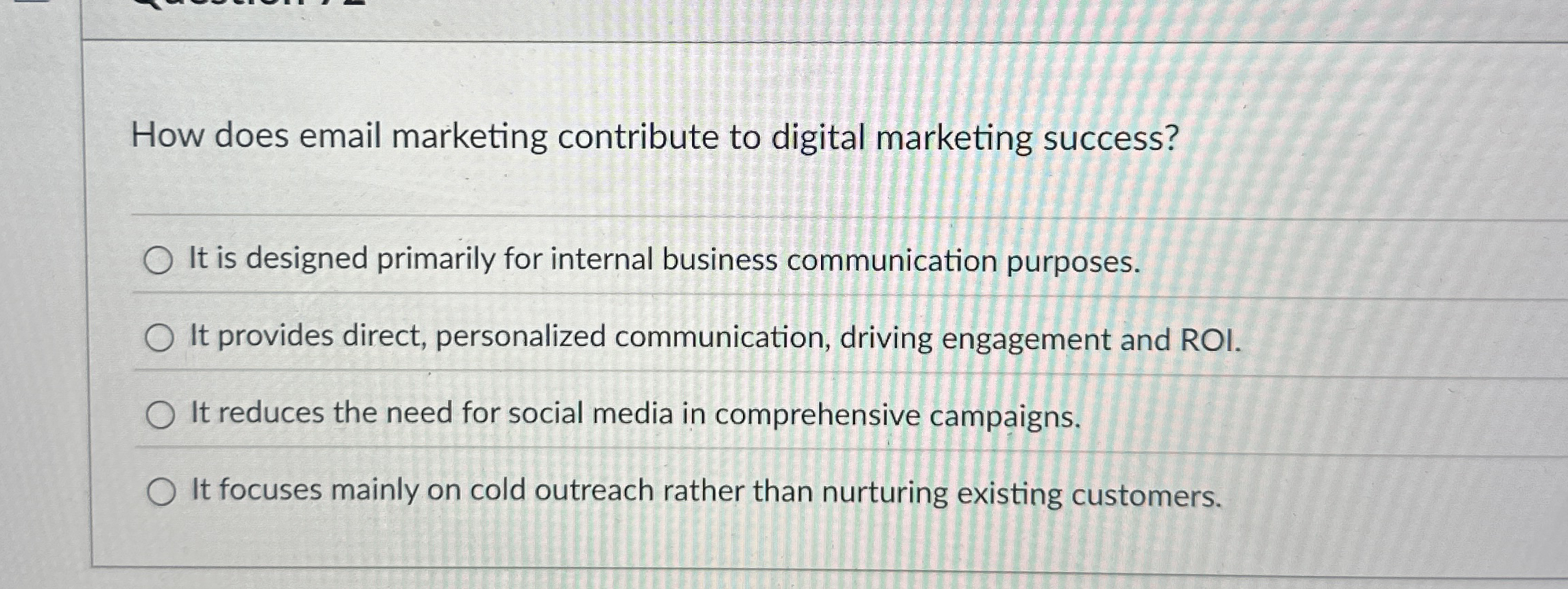 How does email marketing contribute to digital