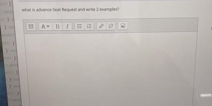 These are questions on computerized reservations