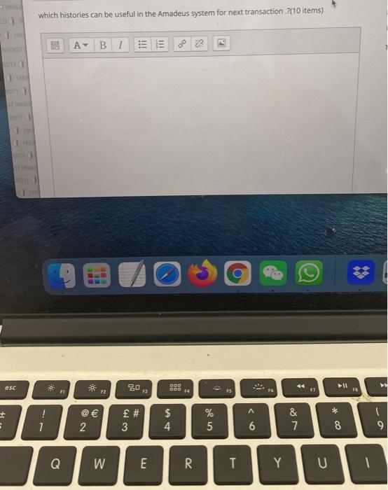 These are questions on computerized reservations