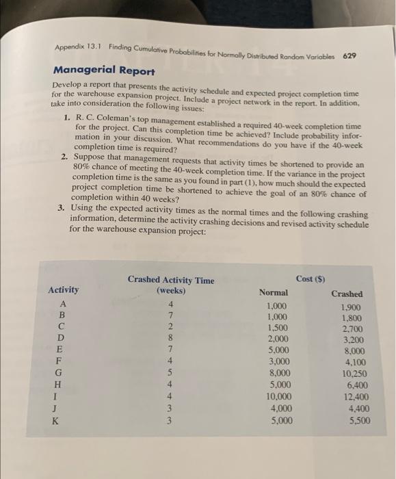must be done in excel Chapter 13 Project