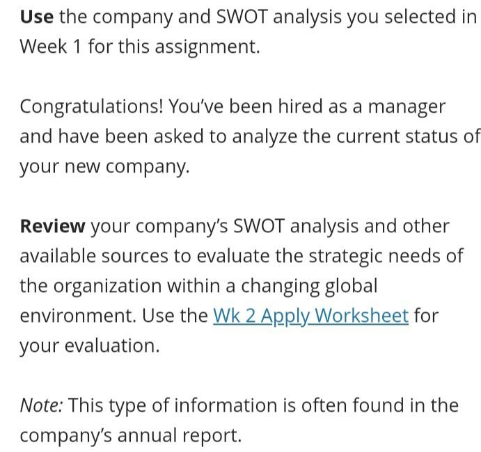Could Some please help with Assignment the