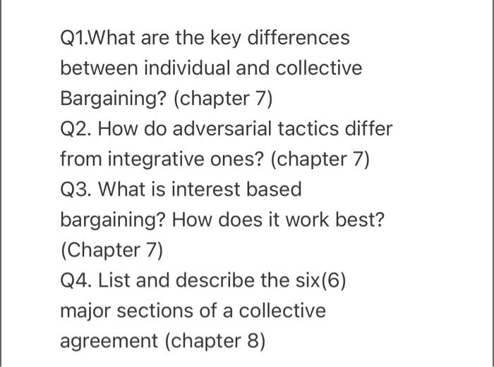 Q1.What are the key differences between