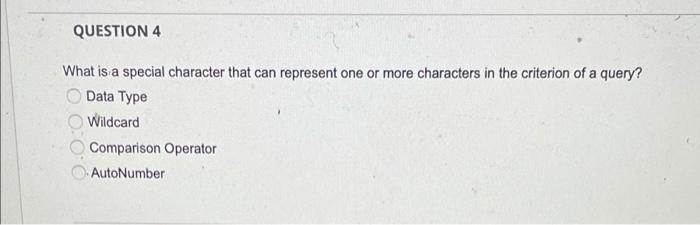 QUESTION 3 Which statement is NOT true regarding