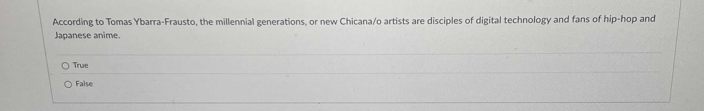 According to Tomas Ybarra - Frausto, the