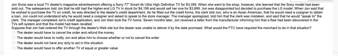 it is Legal Environment of Business Jon Snow saw