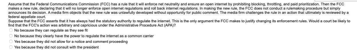 it is Legal Environment of Business Assume that