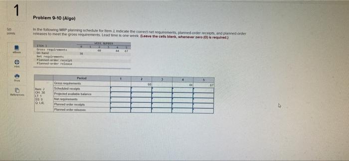 Help. 1 Problem 9-10 (Algo) 50 pools In the