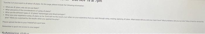 1. What are JE plans, and why do we use them? 2.