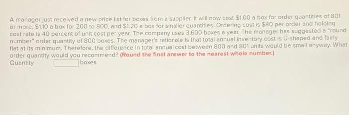 what will be the answer to fill the box A manager