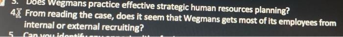 Wegmans practice effective strategic human