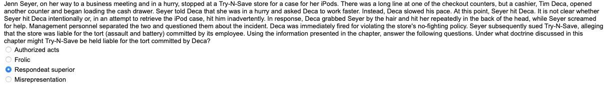 it is Legal Environment of Business Jenn Seyer,