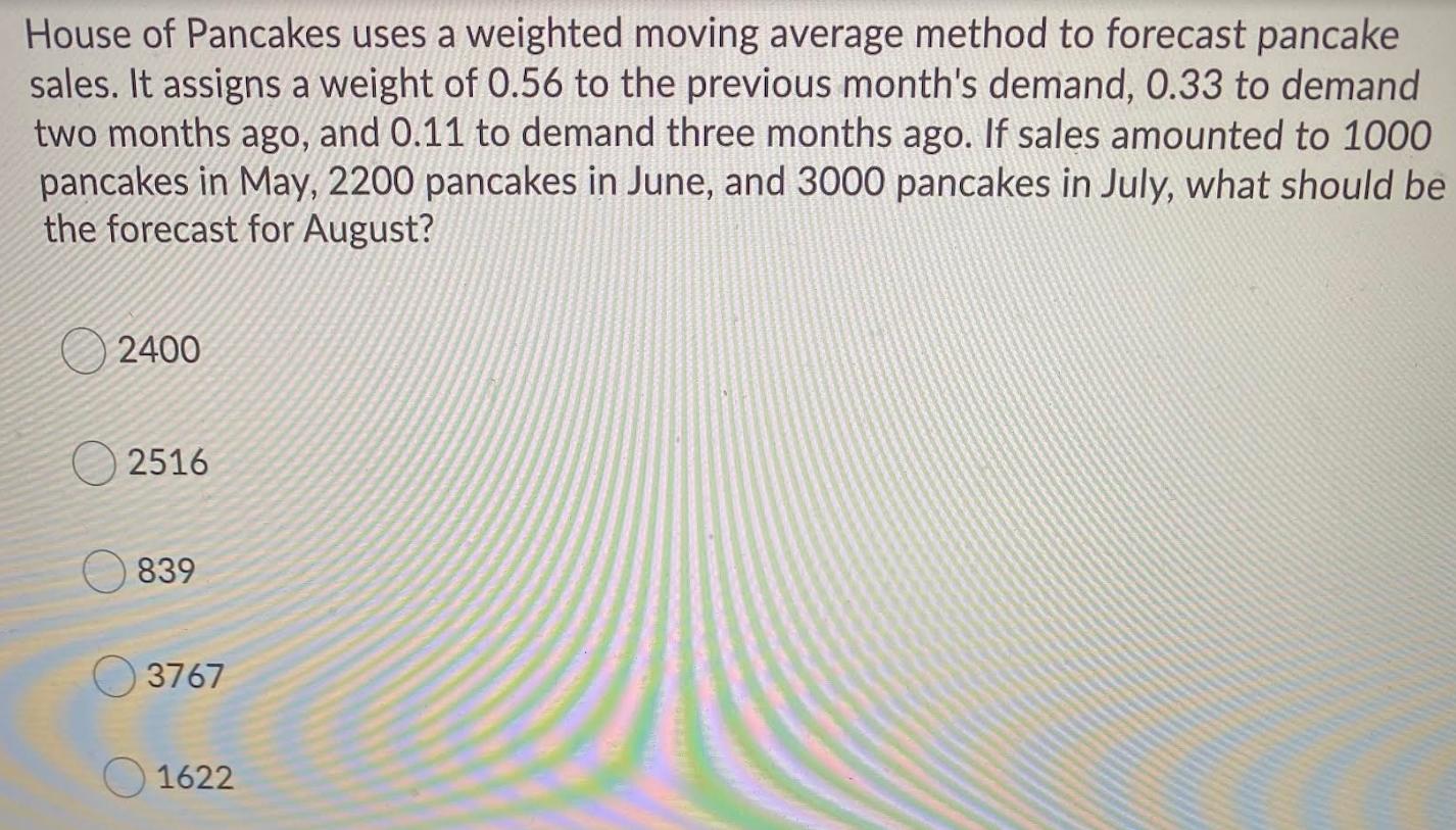 You are evaluating whether to add a new line of