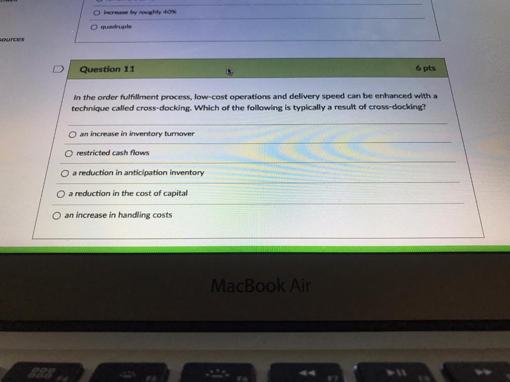 increase by roughly 40%. O quadruple sources