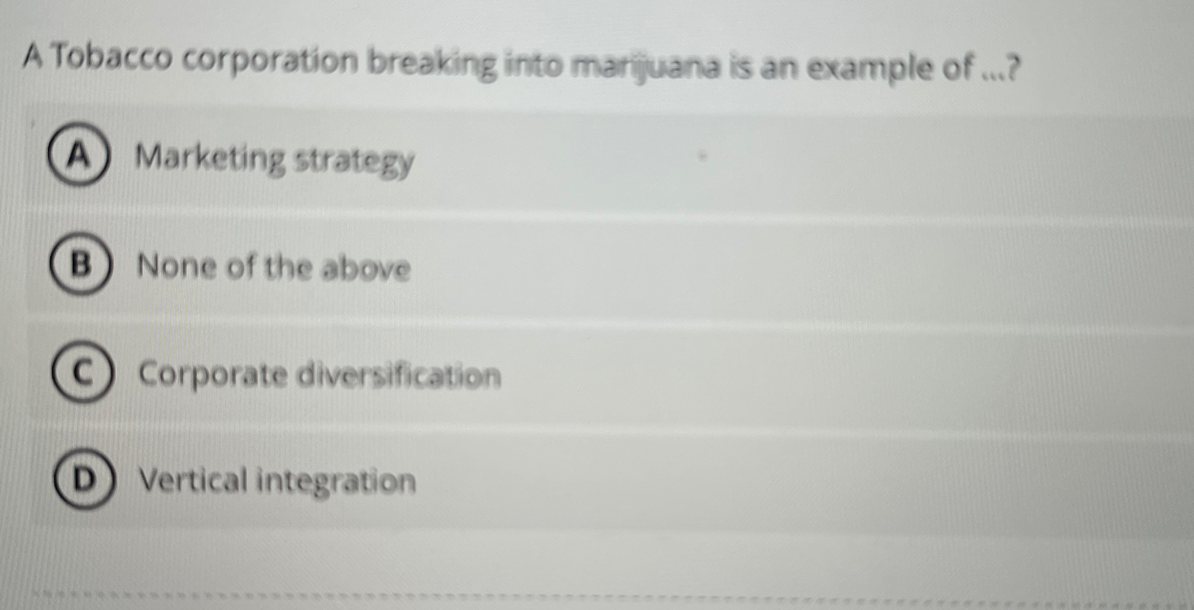 A Tobacco corporation breaking into marfuana is