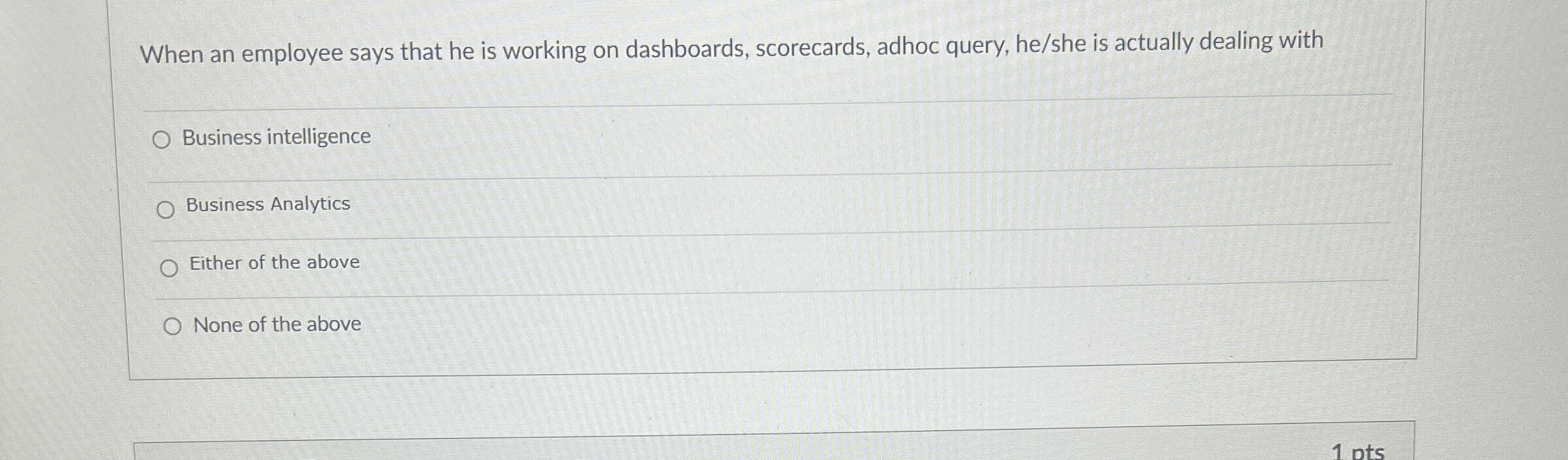 When an employee says that he is working on