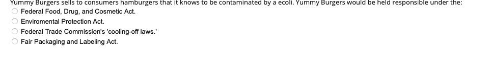 it is Legal Environment of Business Yummy Burgers