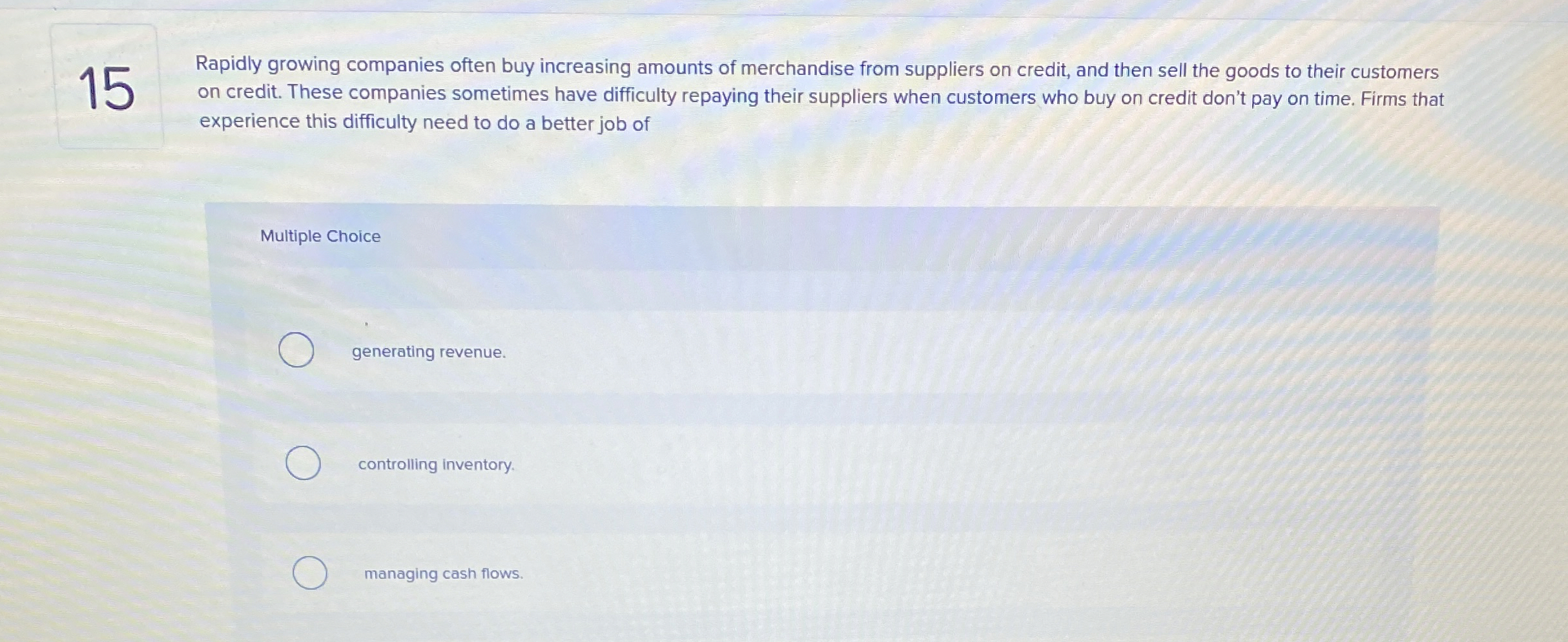 1 5 Rapidly growing companies often buy