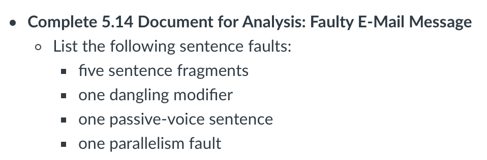 Complete 5.14 Document for Analysis: Faulty