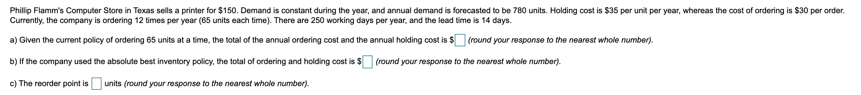 Phillip Flamm's Computer Store in Texas sells a