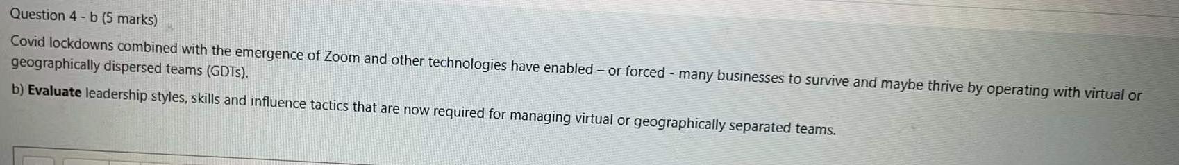 Question 4 -b (5 marks) Covid lockdowns combined