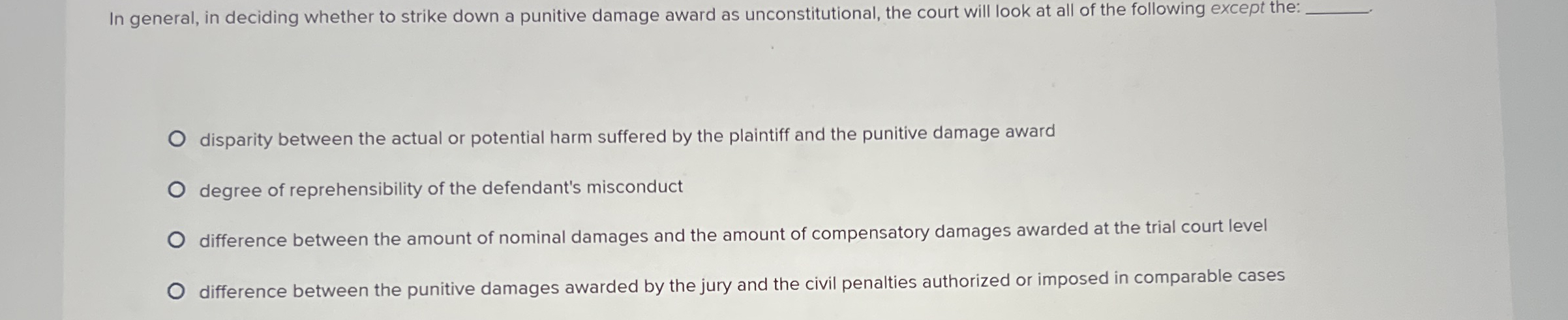 In general, in deciding whether to strike down a