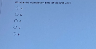 QUESTION 24 3 points Save Answer A production