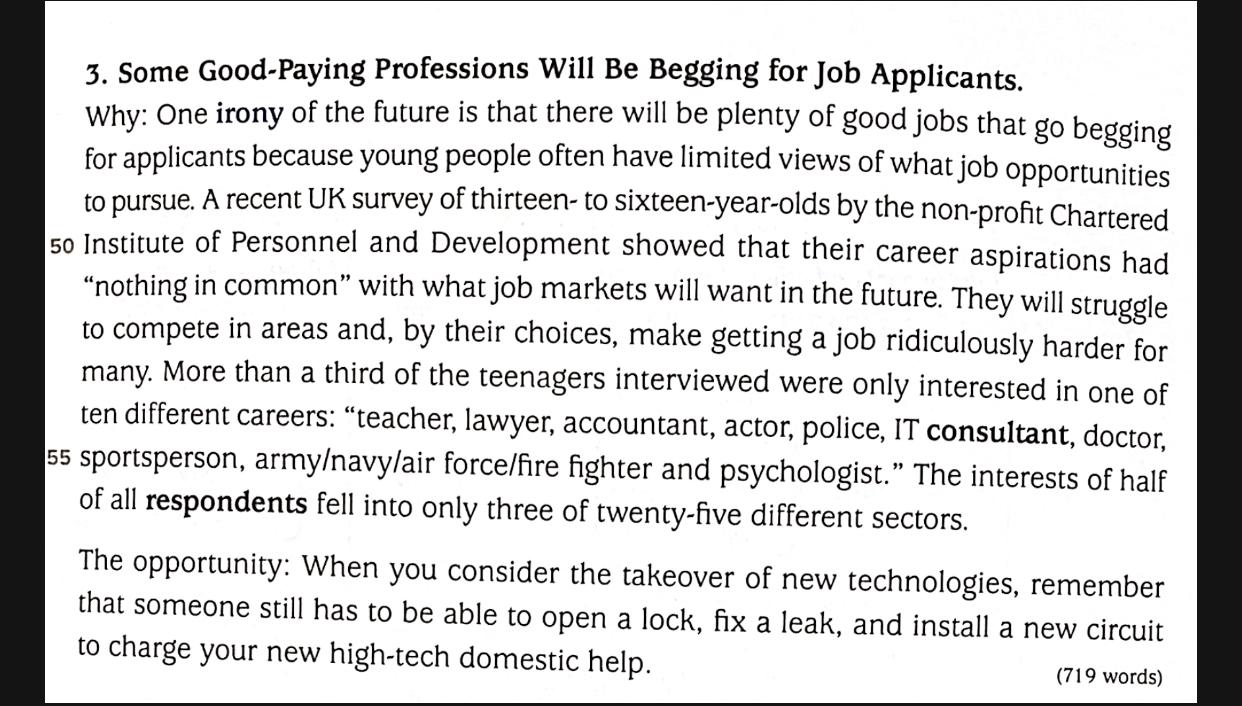 Reading: Read the following article first and