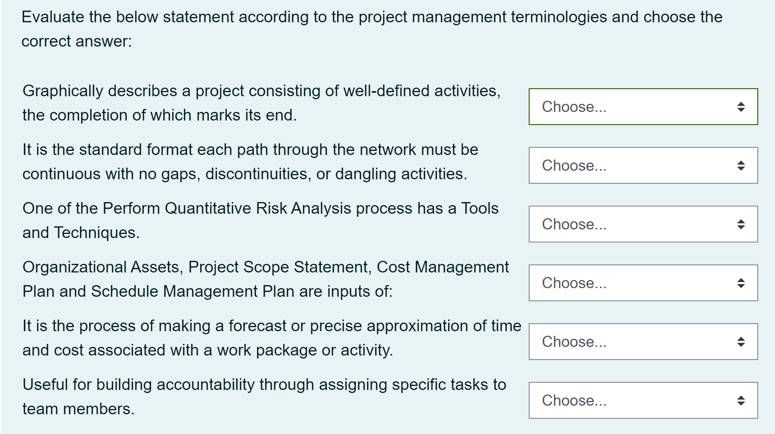 Evaluate the below statement according to the