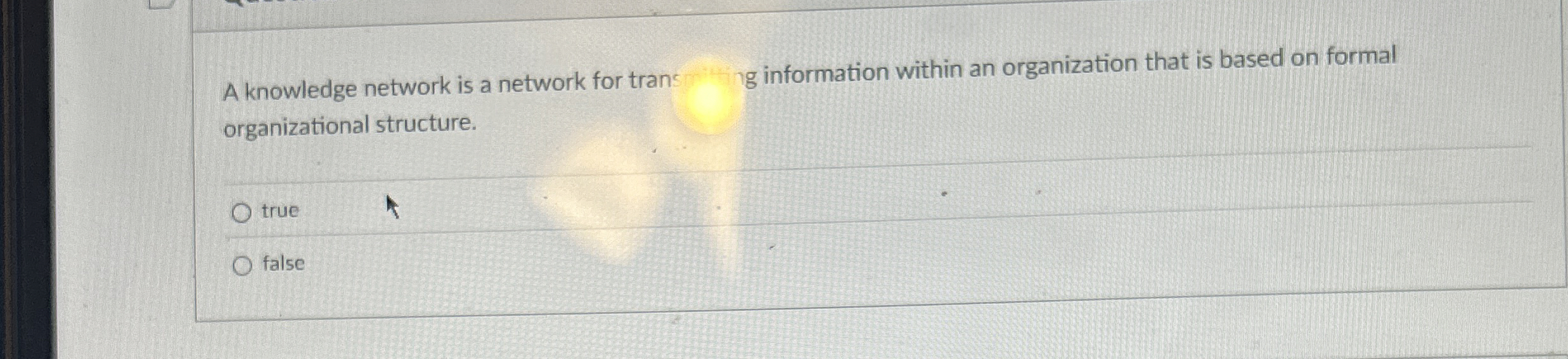 A knowledge network is a network for trans