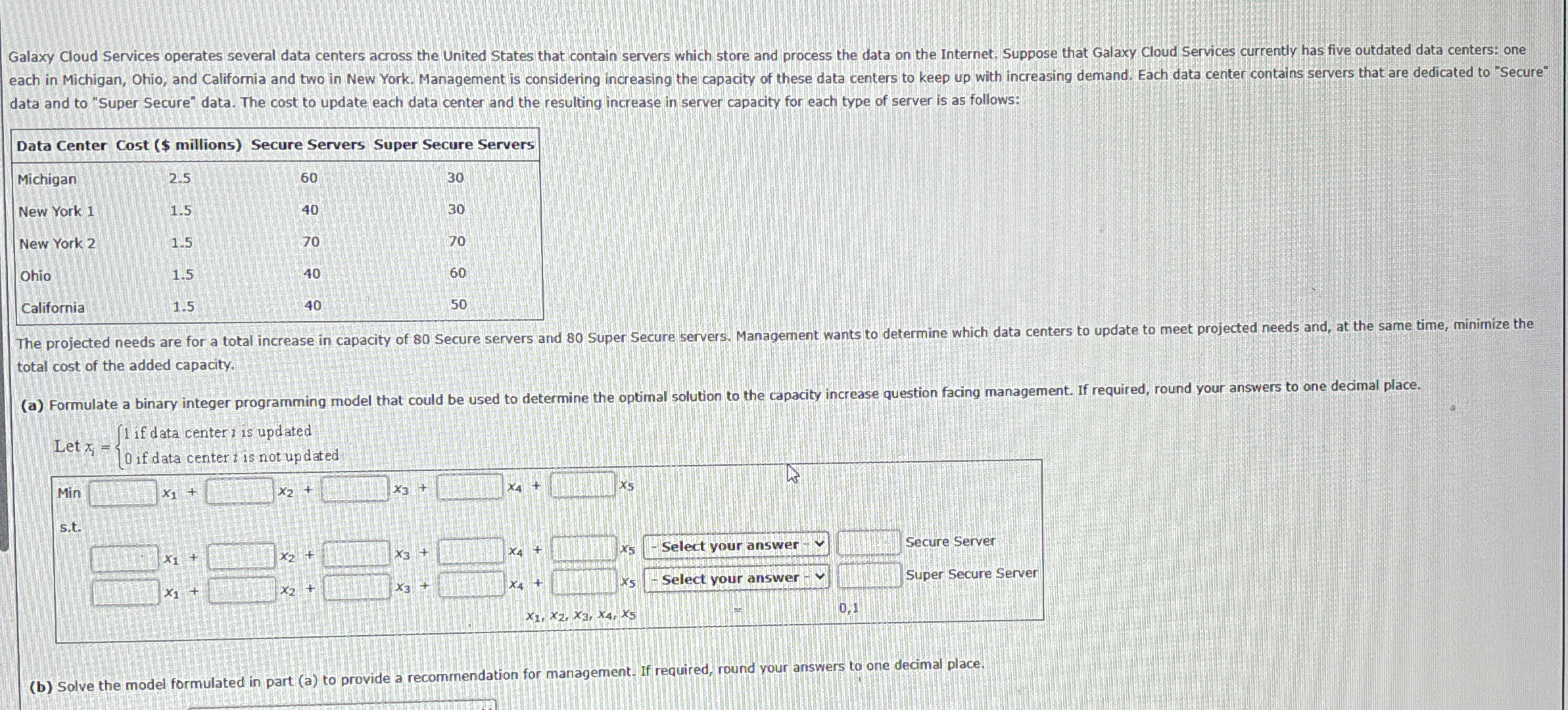 data and to "Super Secure" data. The cost to