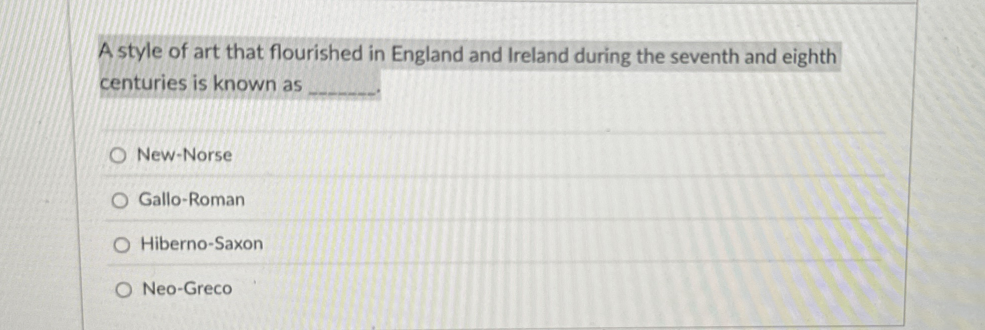 A style of art that flourished in England and