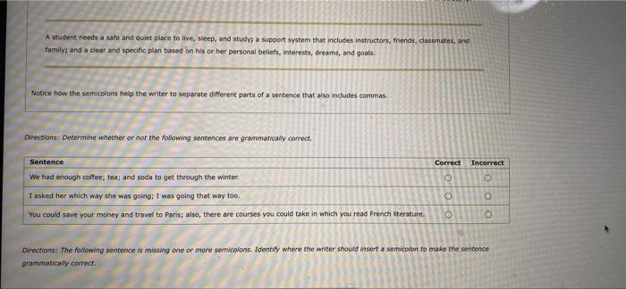 A student needs a safe and quiet place to live,