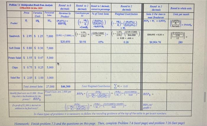 Round 102 decimal Round to whole with Mall Mulded