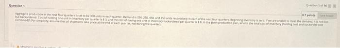 please answer all 3 1.) Aggregate production in