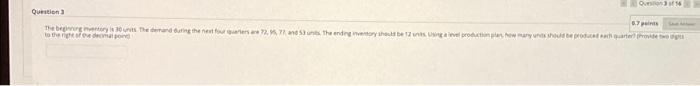 please answer all 3 1.) Aggregate production in
