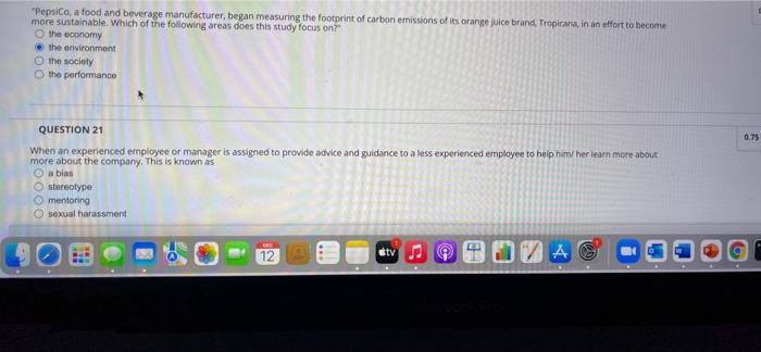 QUESTION 38 "During Job interviews, managers try