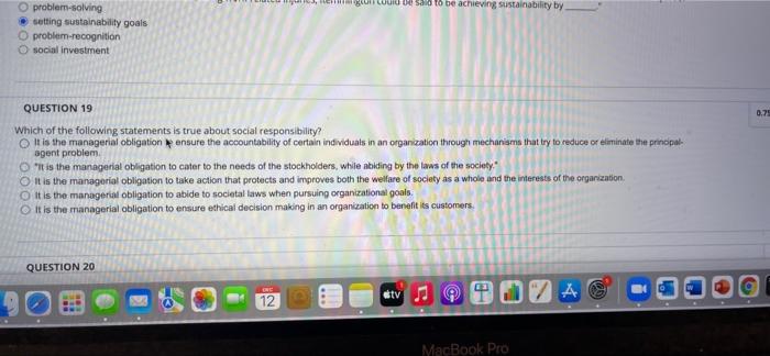 QUESTION 38 "During Job interviews, managers try