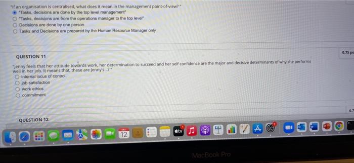 QUESTION 38 "During Job interviews, managers try