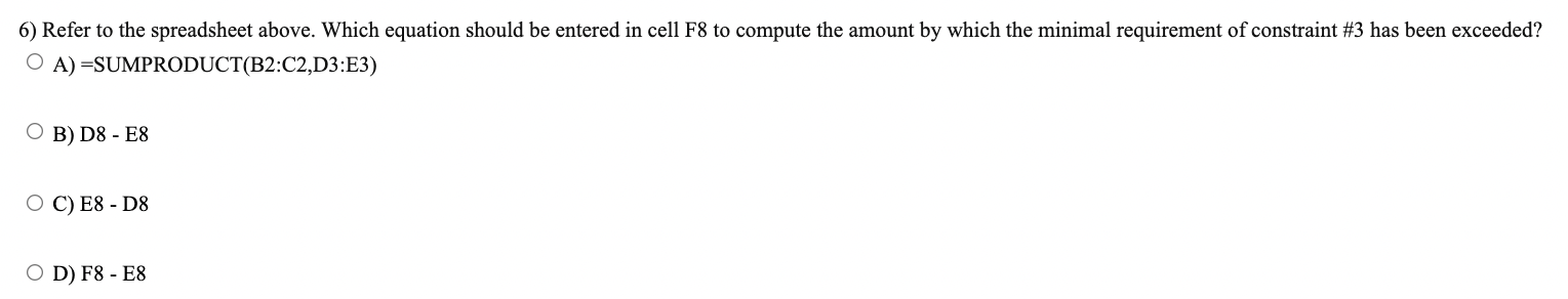 Consider the following product mix problem and
