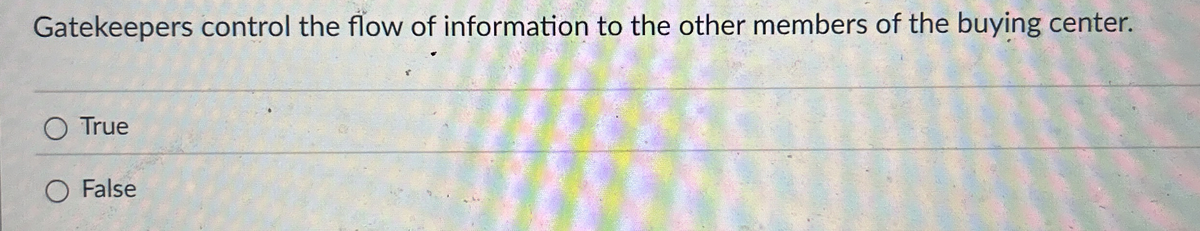 Gatekeepers control the flow of information to