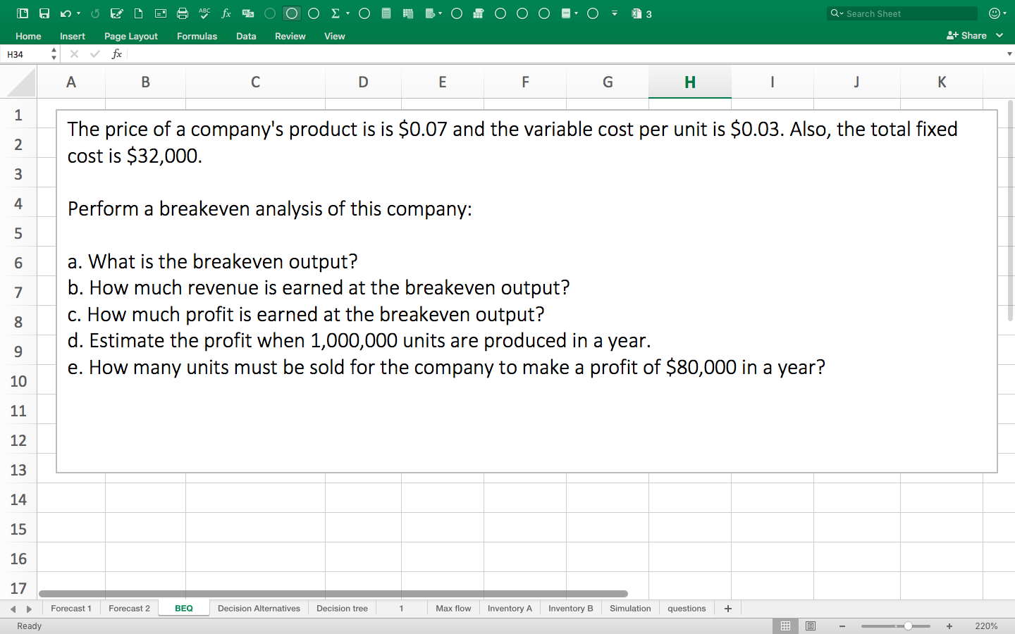 DH e ABCfx O , X 3 Qu Search Sheet Home Insert